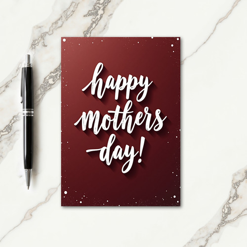 Luminous Mothers Day Sparkle Card