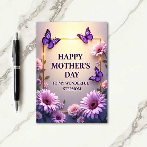 Luminous Mothers Day Stepmom Card