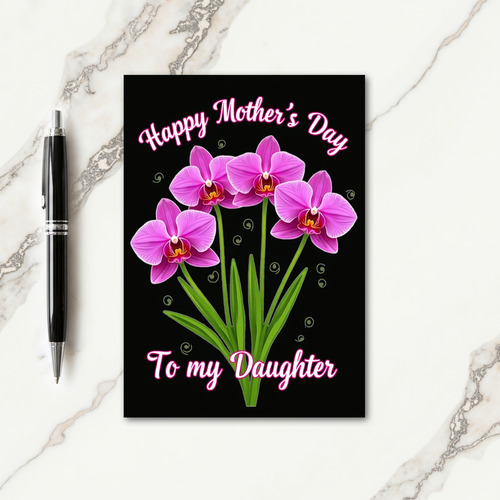 Luminous Orchid Mothers Day Card