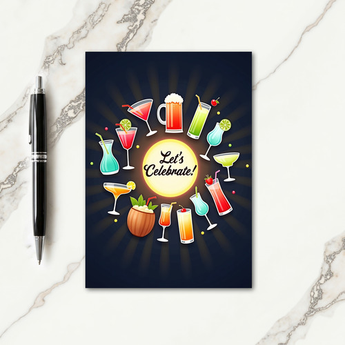 Luminous Party Birthday Card