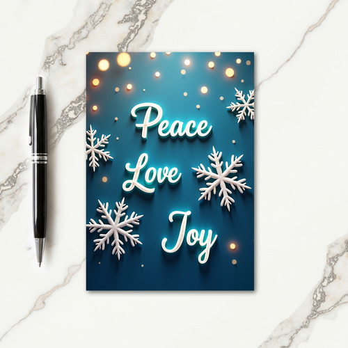 Luminous Peace Joy Card