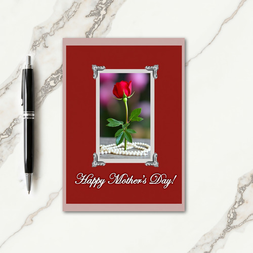 Luminous Pearl Mothers Day Card