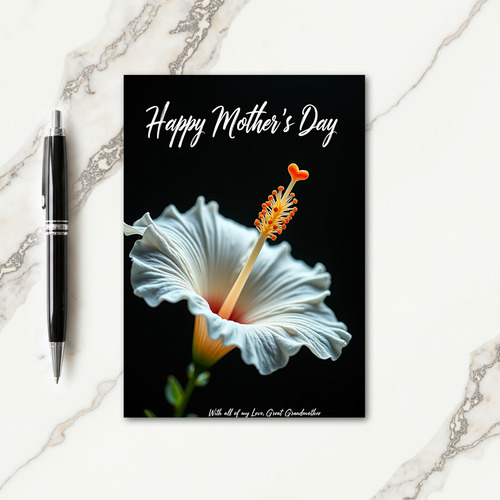 Luminous Petals Mothers Day Card