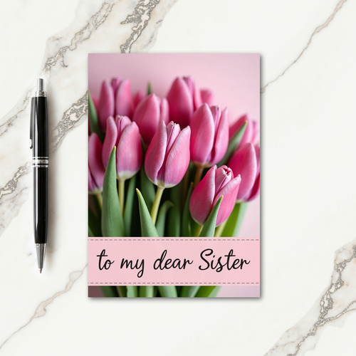 Luminous Pink Petals Day Card