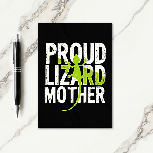 Luminous Reptile Mothers Day Card