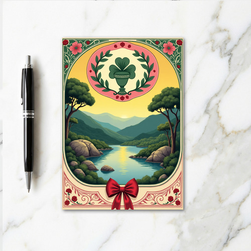 Luminous River Valley View Card