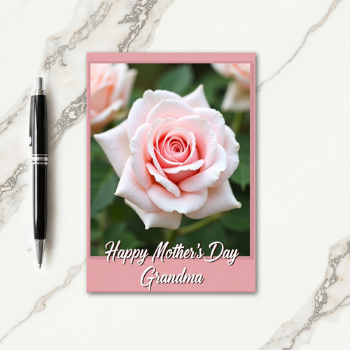 Luminous Rose Mothers Day Card