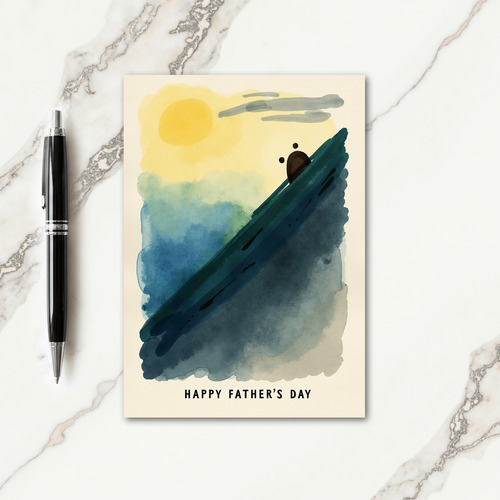 Luminous Sky Fathers Day Card