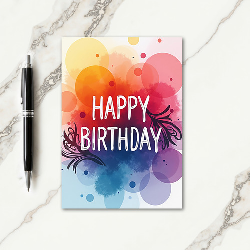 Luminous Spectrum Birthday Card