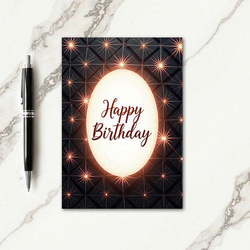 Luminous Sphere Birthday Card