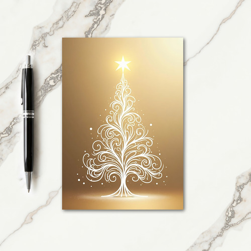 Luminous Star Christmas Card