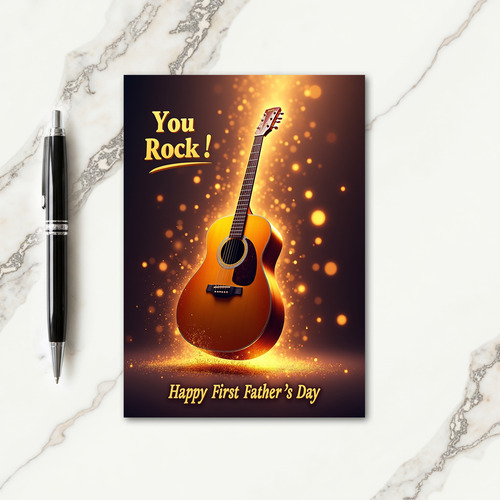 Luminous Strings Fathers Day Card