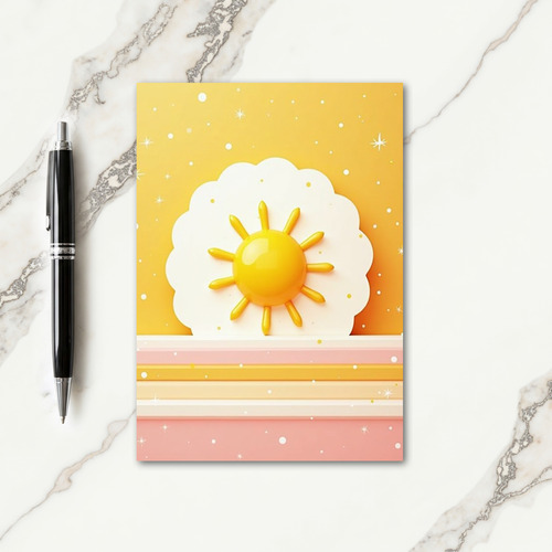 Luminous Sun Birthday Card
