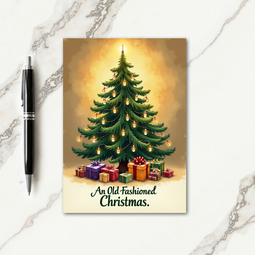 Luminous Tree Christmas Card