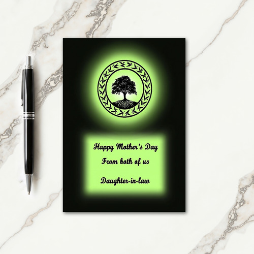 Luminous Tree Mothers Day Card