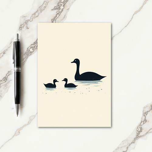 Luminous Waterfowl Mothers Day Card