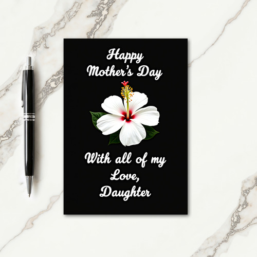 Luminous White Mother Card