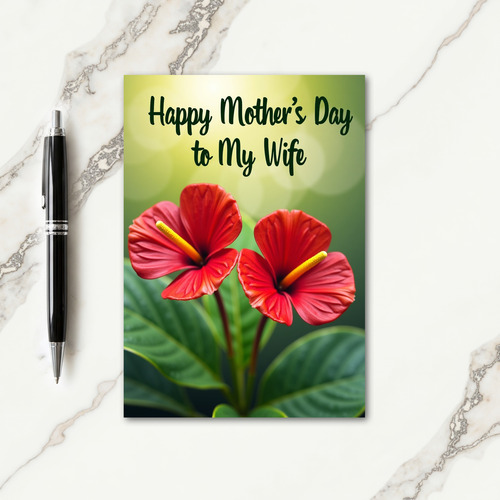 Luminous Wife Mothers Day Card