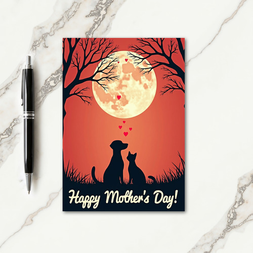 Lunar Silhouette Mother Love Card