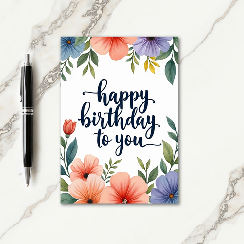 Lush Blossom Birthday Card