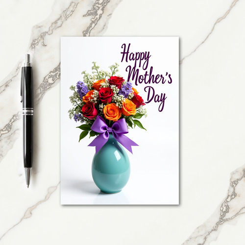 Lush Bouquet Mothers Day Card