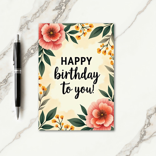 Lush Celebration Birthday Card