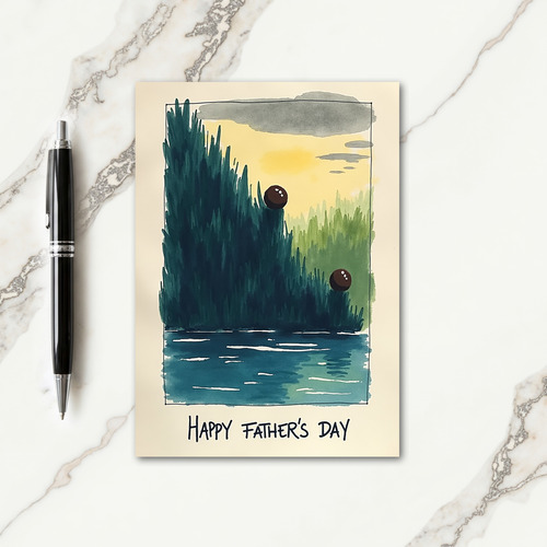 Lush Fathers Day Forest Card