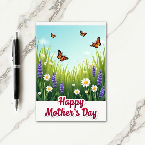 Lush Floral Happy Mothers Day Card
