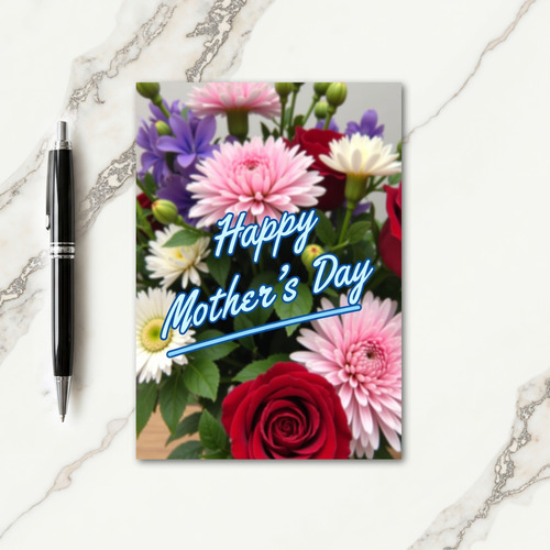 Lush Floral Mothers Day Card