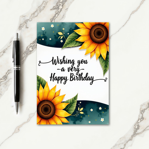 Lush Foliage Birthday Card