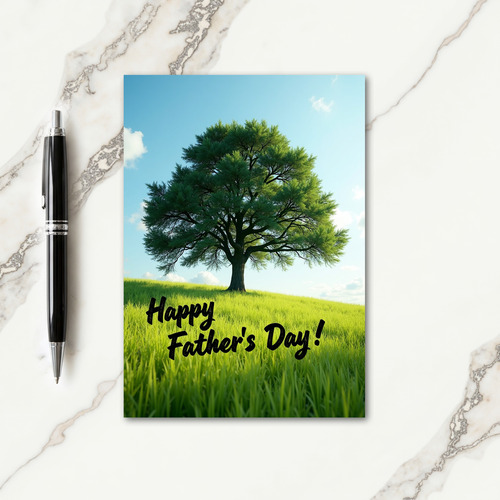 Lush Grass Fathers Day Art Card