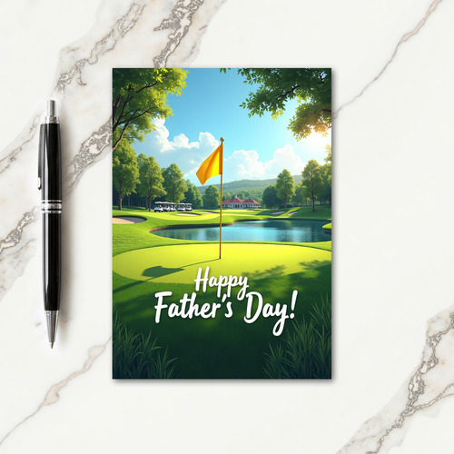 Lush Green Fathers Day Card