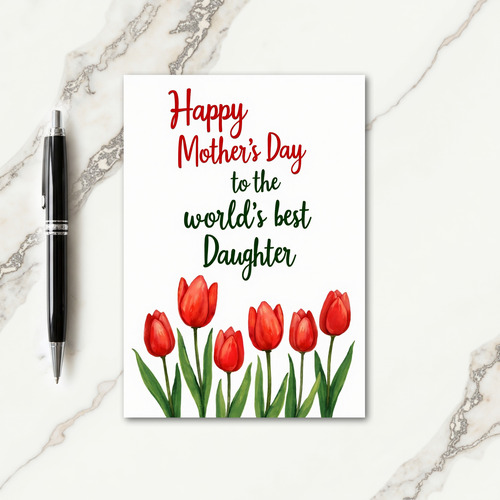 Lush Green Mothers Day Design Card