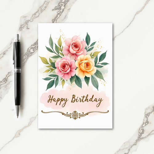 Lush Greenery Birthday Card