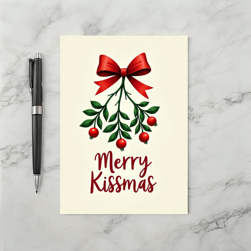 Lush Mistletoe Merry Kissmas Love Card