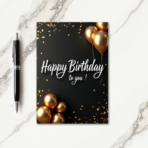 Lustrous Birthday Card