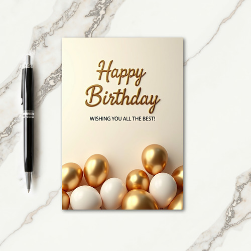 Lustrous Birthday Greeting Card