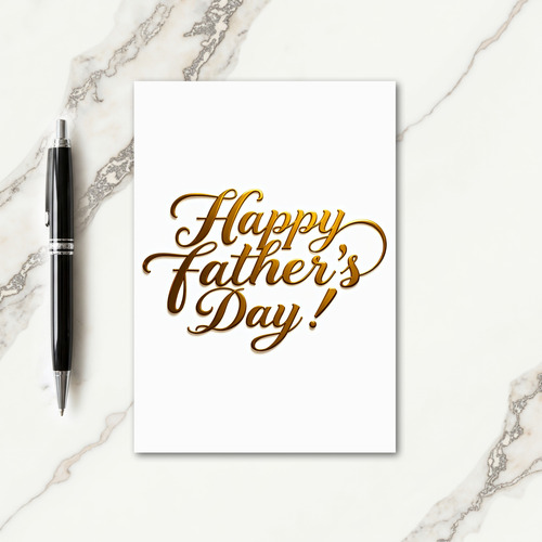 Lustrous Fathers Day Wish Card