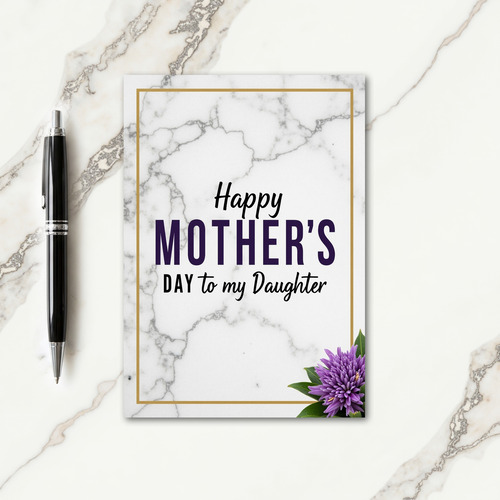 Lustrous Gold Mothers Day Card