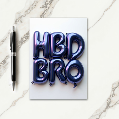 Luxe Birthday Lettering Card