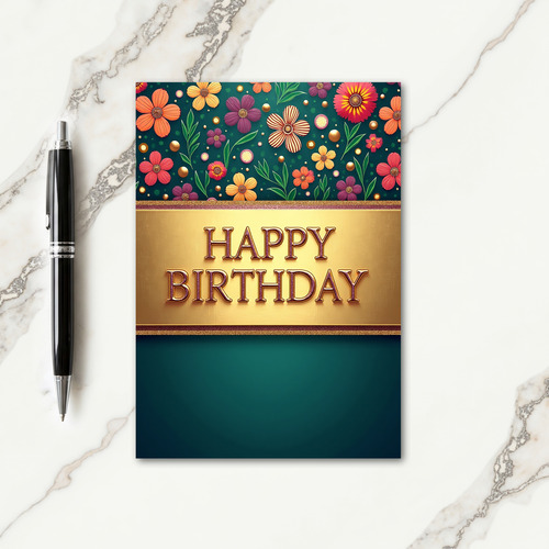 Luxe Birthday Wishes Card