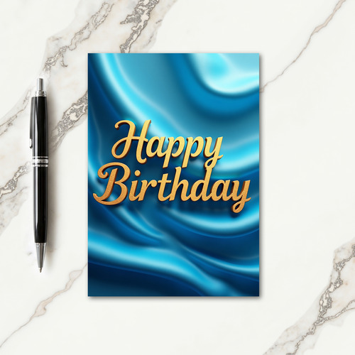 Luxury Gold Birthday Card