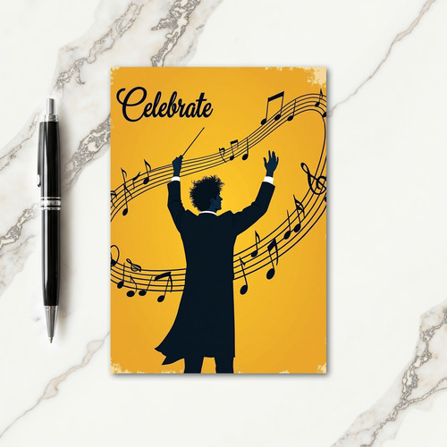 Maestro Music Birthday Card