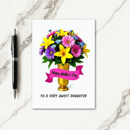 Magenta Banner Mothers Love Card