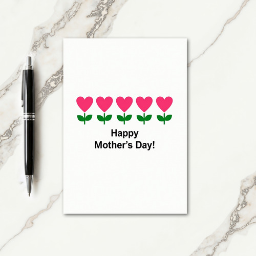 Magenta Blooms Mothers Day Card