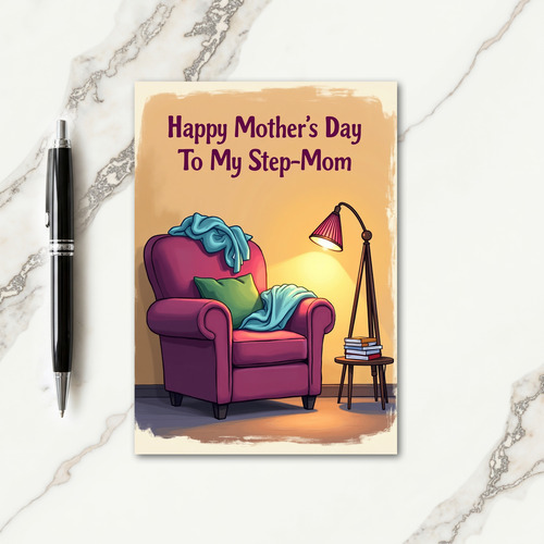 Magenta Chair Mothers Day Card