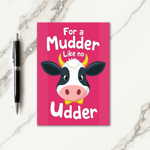 Magenta Cow Sweet Mothers Day Card