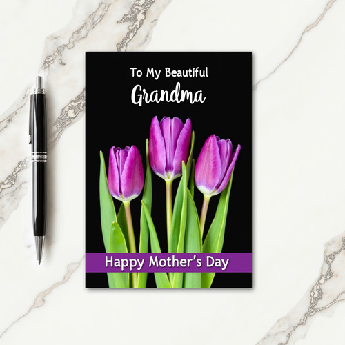 Magenta Flower Mother Card