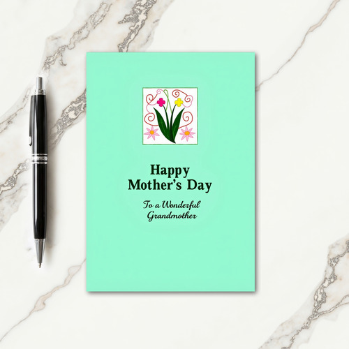 Magenta Flower Mothers Day Card