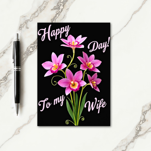 Magenta Flowers Mothers Card
